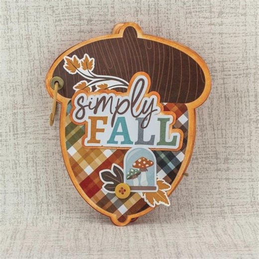 Acorn Fall Mini Album Ring Binder Scrapbook for Autumn Photos - Etsy