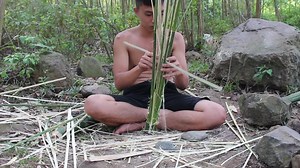 农村小伙原始技术户外生存开始美妙的原始生活视频合集2