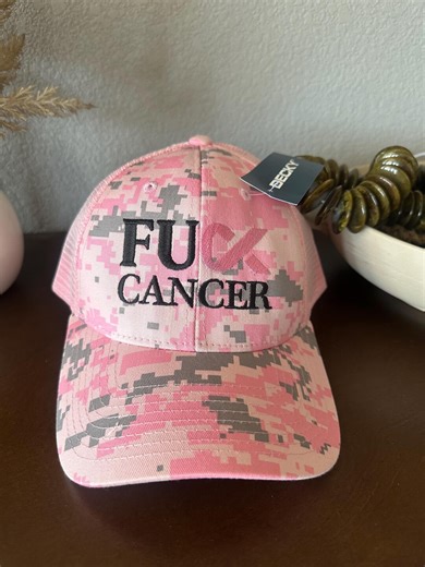 Pink Fck Cancer Cap - Etsy