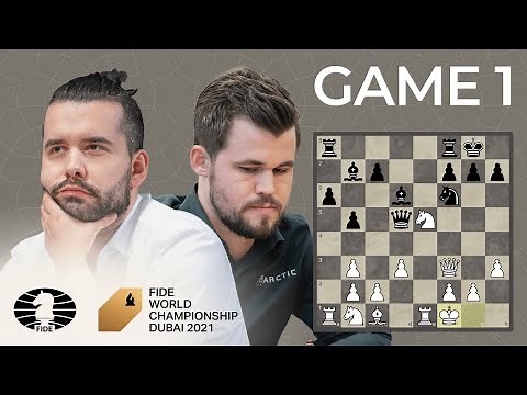 FIDE World Chess Championship Game 1 | Carlsen vs Nepo