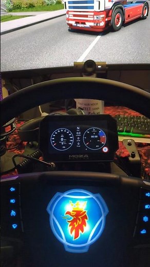 Scania Logo LED am MOZA oder HORI Lenkrad. was meint ihr ? info dazu ? Mail an mrgermantruck@gmx.de