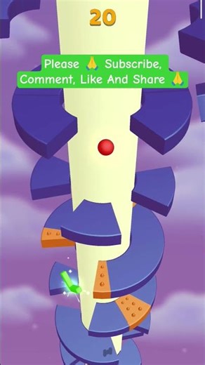 Helix Jump 🌀 | One Wrong Jump = Game Over 😱🔥#gaming #viralvideo #viral