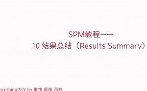 [LearnthingPSY独立制作] SPM中字教程10