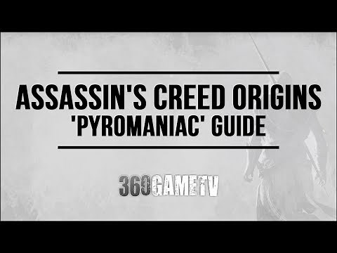 Assassins Creed Origins Pyromaniac Achievement / Trophy Guide (Kill a Mummy by setting it on fire)
