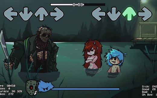 【FNF/十三号星期五】杰森mod(GF可爱捏