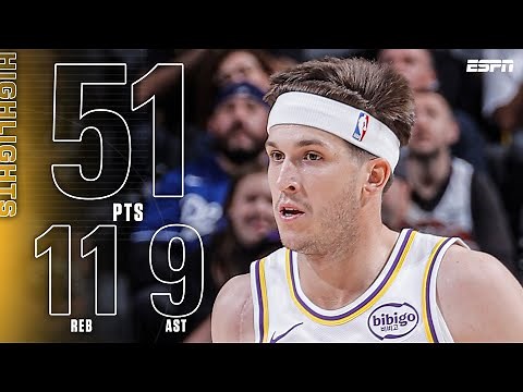 Austin Reaves ERUPTS for a CAREER-HIGH 51 PTS to lead the Lakers over the Kings 🤯 | NBA on ESPN