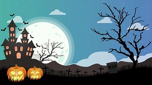 Download Halloween animation scary night. looping animation for free