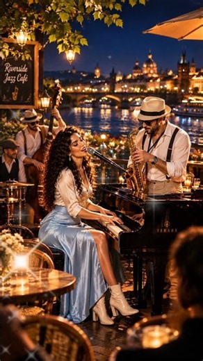 Smooth Jazz Saxophone 🎷 | Midnight Jazz by the Riverside 🌙