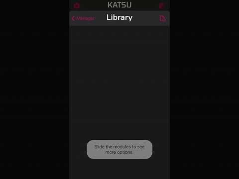 How to use Modules Manager in Katsu app?