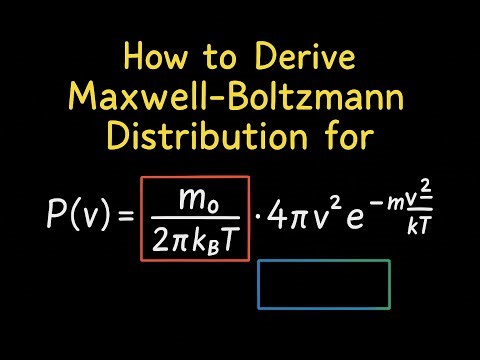 How to Derive Maxwell-Boltzmann Distribution for Gas Molecules with Speeds from 200m/s to 500m/s ...