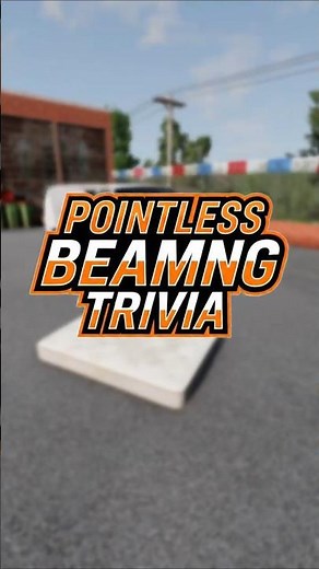 Pointless BeamNG Trivia No.1🤔🛏️Mattress! #shorts
