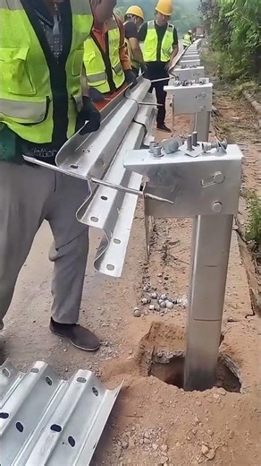 Guardrail Installation for Safer Highways - Good tools and machinery make work easy