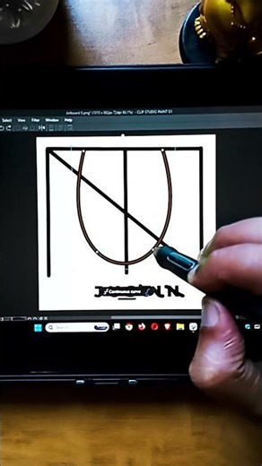 Create a Stunning "justin"Name Logo Design🔥| Procreate Logo Process #logo #creativeprocess #namelogo