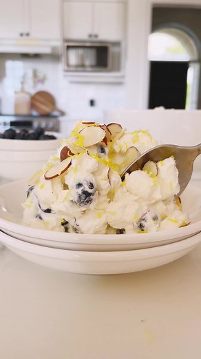 5.8K views · 64 reactions | Lemon Blueberry Fluff! 𢡄 | Simply Stacie | Facebook