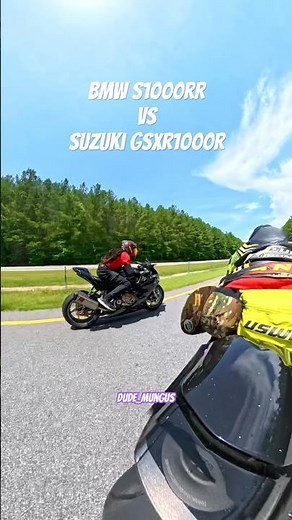 Bmw S 1000 versus Suzuki Gsxr 1000 R short race ￼