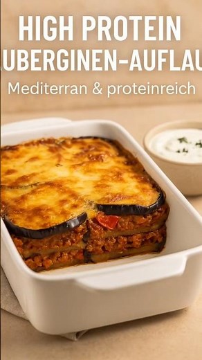 🍆 High Protein Auberginen-Auflauf