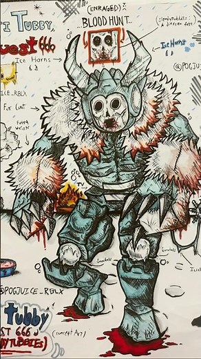 Yeti Tubby GUEST 666 - FORSAKEN (Concept Art) #roblox #forsaken #slendytubbies #art #horror #game