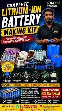 Complete Lithium-Ion Battery Making Kit | Battery Pack Assembly Tools | Lion EV