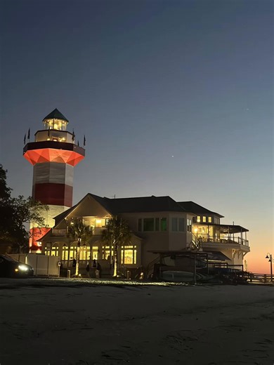 Harbour Towm Lighthouse At Sunset #HiltonHeadIsland #nightsky #HarbourTownHHI