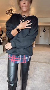8.8K views · 42 reactions | The most basic of basics, styling a basic pullover was never easier! This was one of your fave pieces in 2024! Walmart faux leather bottoms for $8, yes please! Here’s the link to day 4 of styling basic items in 2025! Basic sweater: https://liketk.it/52mFW Everything else: https://shopltk.com/explore/blushbasics/collections/11efce3499d654bc96e80242ac11002e | Blush Basics | Facebook