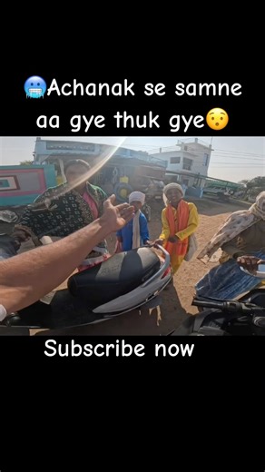 Achanak se samne aa gye thuk gye😭! #shortsvideo #viralshorts #trendingshorts #bikeride