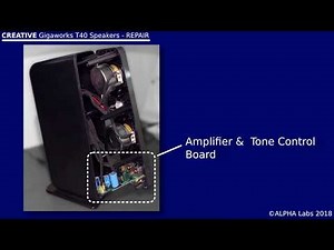 CREATIVE GigaWorks T40 Speakers - Volume & Tone Control REPAIR