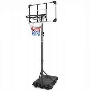SEGMART 28" Basketball Hoop Outdoor 7ft Adjustable, Portable Basketball Hoop Goal System for Kids Youth and Adults in Backyard/Driveway/Indoor, Shatterproof Backboard and Larger Base
