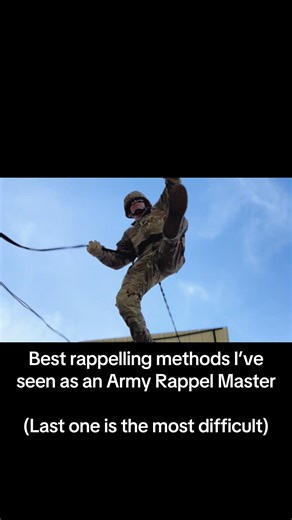 Been rappeling for 10 years now and my friends and I have always found fun ways to get creative🤣 I wish I would have recorded everytime we did this stuff! #army #NationalGuard #RappelMaster #rappelling #military