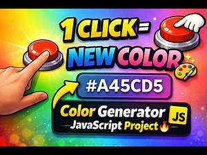 Change Background Color in 1 Click 🎨 | HTML CSS JavaScript