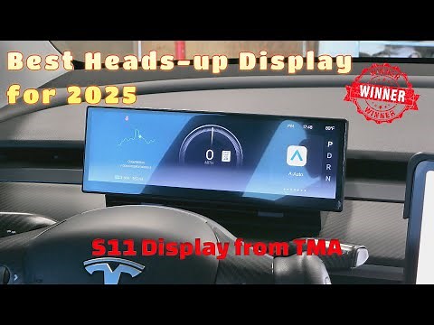 Best Heads-up Display for Tesla Model Y or Model 3 by TMA: The S11