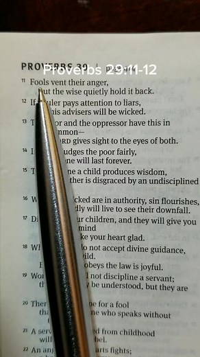 Understanding Proverbs 29:11-12 for Daily Life