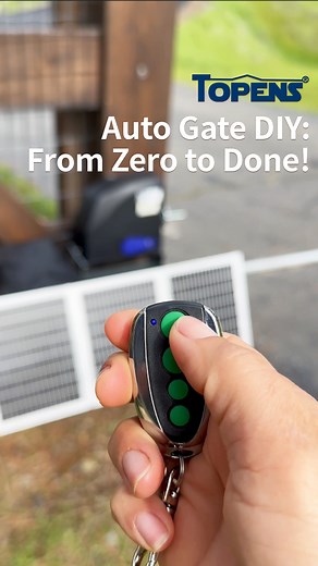 👀Let’s see how Kristina and her family built a #TOPENS automatic gate system from start to finish in just 1 minute! #diyprojects #autogate #gateopener #HomeImprovement | TOPENS