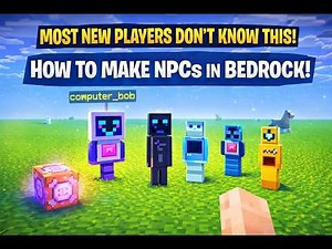Most new Players Don’t Know This: How to Make NPCs in Bedrock