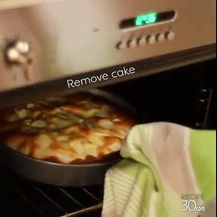 We all love a simple recipe that yields incredible results. This is it! Get full recipe here http://www.recipe30.com/french-apple-cake.html/ A French apple cake that can be prepared in under 20 minutes and ready under 60 minutes. It's slightly buttery with a crumbly outside texture, and it's incredibly moist throughout. Try and stop at one slice I dare you! | Recipe30