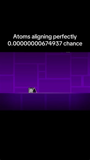Its real cuz physics #geometrydash #fyp #gd #geometrydashmemes | atoms aligning perfectly