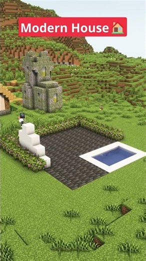 Minecraft Modern House Timelapse🏠 #shorts