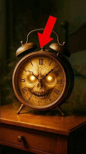 THE CREEPY ALARM CLOCK 🧟⏰ #creepy #horrorshorts