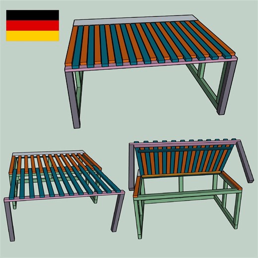 2-in-1 Bench Seat for Campers, Extendable, Foldable, Van, Motorhome, Instructions, Building Plan, Sofa, Sleeping Area Bed (german) - Etsy