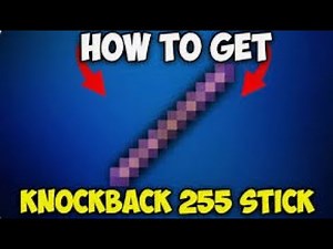Minecraft how to get 255 knockback stick #minecraft #shorts