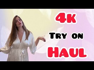 4K Try-On Haul | 4K Transparent cleaning & Lingerie Chic Mesh Dress Try On haul