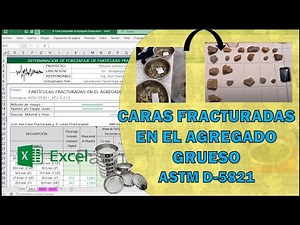 Fractured Faces in Coarse Aggregate | Professional Excel Template