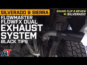 2014-2018 Silverado & Sierra Flowmaster FlowFX Dual Exhaust w/Black Tips; Side Exit Review & Install