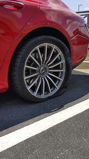 Stunning Red Mercedes AMG GT 43 on the Roadside