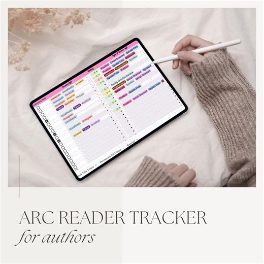 ARC Reader Tracker for Authors, ARC Team Management, Advanced Reader Manager, ARC Team Organizer Spreadsheet - Etsy