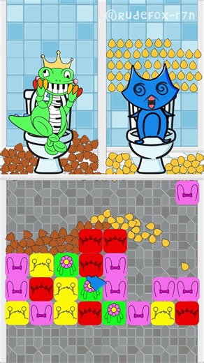 💩 SKY POOP Trouble: Pianosaurus and Rude Fox on the Run #shorts