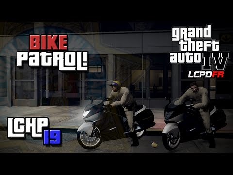 GTA IV LCPDFR lCHP MP #19 - Bike Patrol!