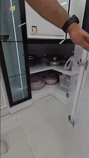 Modular Kitchen Corner Storage Solutions | Maximize Your Kitchen Organization #shorts