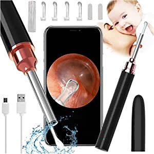 Ear Wax Removal, Ear Cleaner Camera 500 Million PX Full HD Ear Wax Removal Tool Camera USB Wireless Ear Cleaning Endoscope Earwax Removal Kit for iPhone, iPad, Android Smart Phones Adults Kids & Pets
