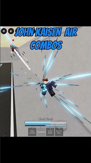 John Kaisen air combos in JJS #jujustushenanigans #jujustushenanigansskillbuilder
