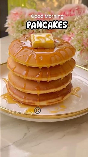 Fluffy Good Morning Pancakes #recipe #pancake #homemade